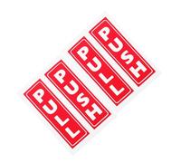 Hemobllo 4 pezzi Adesivi Push Pull per Porte in Materiale Autoadesivo Rosso per Vetrine Negozi Facili da Installare Senza Attrezzi Segnaletica Chiara per Ingressi di Uffici e Ristoranti