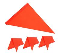 Hemobllo 4 Pezzi Bandiera Di Sicurezza Per Biciclette Bandiere Di Piccole Bandierine Su Bastoncini Bandiere Per Bici Con Asta Per La Sicurezza Bandiera Delle Dune Rosso Pvc