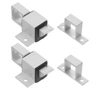 Hemobllo 4 Pezzi Chiusure Automatiche a Molla in Lega di Alluminio, Serrature a Scatto per Porte e Finestre, Fermo a Molla Resistente alle Intemperie per Cancelli e Armadietti, Meccanismo