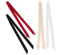 Hemobllo 4 pezzi Cintura in Satinato Lunga per Donna Cintura da Sposa Elegante e Versatile in Seta Adatto Vari Stili di Vestiti