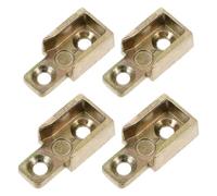 Hemobllo 4 Pezzi Fermaporta per Serrature Finestre in Lega di Zinco Piastra di Bloccaggio Metallo per Accessorio Sicurezza Finestre a Battente Parti di Sicurezza Adatte a Uso Domestico