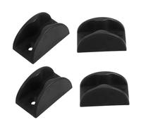 Hemobllo 4 pezzi Guide per Porte Scorrevoli in Acciaio Inox da Guida Pavimento per Porta Inferiore con Cuscinetti Silenziosi Supporto Scorrevole Resistente e Facile da Installare per Porte