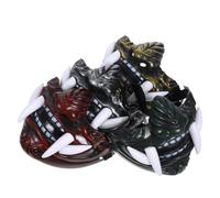 Hemobllo 4 Pezzi Maschera Giapponese di Carnevale in Plastica e Resina, Accessorio Cosplay per Uomini e Donne, Aggiunge Mistero e Impatto Visivo per Spettacoli Teatrali e Feste