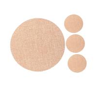 Hemobllo 4 pezzi Paralume in Tessuto Rotondo Antiabbagliamento Diffusore Soffice per Plafoniera Resistente Alte Temperature Illuminazione Confortevole per Camerette