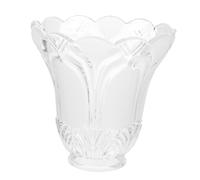 Hemobllo 4 pezzi Paralume in Vetro Smerigliato per Lampada da Soffitto Sostituzione Leggera e Facile da Installare per Lampadario Soggiorno e Salotto Design Decorativo Fiore Trasparente