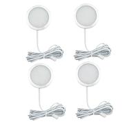 Hemobllo 4 pezzi Plafoniera LED Rotonda Lampade per Armadi e Camper Illuminazione Versatile per Negozio e Casa Facile Installazione e Alta Trasmittanza Luce
