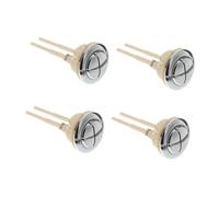 Hemobllo 4 pezzi Pulsante Wc Flush in PP Risparmio Acqua per Wc Elegante Finitura Elettroplaccata Colore Casuale Colore Casuale