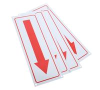 Hemobllo 4 pezzi Segnali Freccia in Metallo Indicatori Direzionali Riflettenti in Lega di Alluminio Resistenti Pioggia e UV Cartelli Freccia Esterni per Sicurezza e Orientamento Stradale