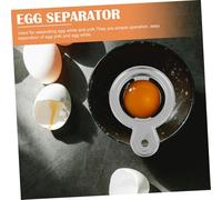 Hemobllo 4 pezzi Separatore per Albume in Acciaio Inossidabile Divisore di Uova e Facile da con Impugnatura Ergonomica Strumento per Separare Albume e Tuorlo per Cucina Domestica e