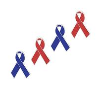 Hemobllo 4 pezzi Spilla con per La Giornata Spilla Decorativa per Sensibilizzazione su Accessorio per Età e Determinazione nella Lotta Contro Malattie