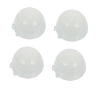 Hemobllo 4 Pezzi statua dell'igloo ghiaccio Squisito statua squisita ornamento piccolo casa modelli realistici di ghiacciaie ghiacciaia per tavola di sabbia arredamento dell'igloo resina