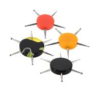 Hemobllo 4 Pezzi Strumenti Nail Dotting in Acrilico con Impugnatura Manicure per Disegni Precisi Decorazione con e Incisioni per Nail Art e DIY Craft