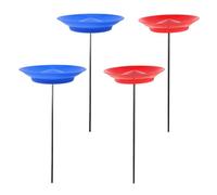 Hemobllo 4 Piatti da con Bastoni per Giocolieri Principianti Ed Esperti Attrezzatura per Spettacoli e Feste Adatto per Intrattenimento Indoor e Outdoor
