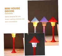 Hemobllo 4 Set Led Lampioni Miniatura Per Micro Paesaggio Casa Per Decorazione Dollhouse Accessori Decorativi Per Micro Landscape 4