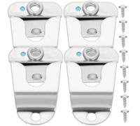 Hemobllo 4 supporti per microfono in acciaio inox, clip per radio Cb, supporto universale per microfoni portatili nel veicolo
