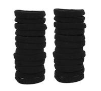 Hemobllo 40 pezzi Elastici Neri Extra Resistenti Cerchi Decorativi Elastici per Donna Fasce Morbide per Ponytail e Acconciature Accessori Boho Eleganti e Funzionali