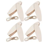 Hemobllo 40 Pezzi Forme di Tavola da Surf in Legno Beige Non Finite per Decorazioni Versatili e Momenti di Condivisione Familiare