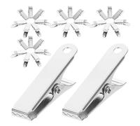 Hemobllo 40 Pezzi Morsetti a Coccodrillo in Metallo Mini Molla Clip Metalliche per Cavi Elettrici Morsetti a Molla per Test Batterie e Cablaggio Domestico Resistenti alla Corrosione