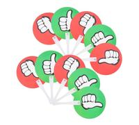 Hemobllo 40 pezzi Palette per Votazione in Aula con Segni Giù Palette in Plastica Riutilizzabili Strumenti Interattivi per Insegnanti e Partecipazione Studenti