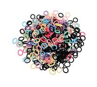 Hemobllo 400pezzi Elastici per Capelli Piccoli Morbidi senza Cuciture Colorati per Bambine Fasce Elastiche Delicate sui Capelli per Uso Quotidiano e Festivo
