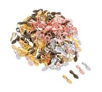 Hemobllo 400pezzi Ganci per Ciondoli Ovali e Rotondi Adesivi e Facili da Applicare Resistenti alla Deformazione per Creazione di Gioielli Fai da Te Collane e Orecchini