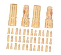 Hemobllo 40Set Connettori Banana Maschio Femmina per Esc Motori Rc Terminali Flessibili e Resistenti per Batterie e Fili Motore Compatibili con Modelli Rc Vari Connessione Stabile