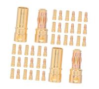 Hemobllo 40Set Connettori Banana Maschio Femmina per Rc Motore Esc Batteria Terminali Resistente e Flessibile per Fili Motore Modellismo Radiocomandato