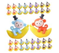 Hemobllo 48 pezzi Gomme per Matite Portatili Forma di Banana con Scimmia Gomme Cancellare Divertenti e Resistenti per Studenti di Gommine Colorate Uniche e Carine per Scuola e Regali