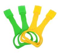 Hemobllo 4pezzi Anello da Tirare per Ragazzo Ragazza Anello da Tirare per Culla e Lettino per Camminare Realizzato in Materiale Selezionato Bordi Lisci e Arrotondati Colori Stile Casuale