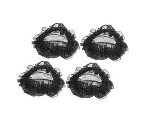 Hemobllo 4Pezzi Chignon Danza per Design Coulisse Accessori per Comode e Sicure per Spettacoli Danza