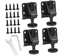 Hemobllo 4pezzi Gambe Per Tavoli in Acciaio Laminato Freddo Livellatori Per Mobili Regolabili Piedini Livellamento Per Carichi Pesanti Adatti Per Armadi Piani e Uso o Ufficio