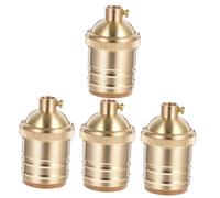 Hemobllo 4pezzi Lamp Socket Holder Retro Con Interruttore e Design Vintage Portalampada Per Lampadine Con Attacco Vite Facile Installazione e Resistente Per Uso Domestico e Decorativo