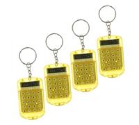 Hemobllo 4pezzi Mini Calcolatrice Portachiavi Calcolatore Compatto Per Studenti Design Creativo e Pratico Facile Da Trasportare Accessorio Per Chiavi e Zaini