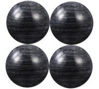 Hemobllo 4pezzi Palline da Massaggio per Mani in Pietra Nera, Piccole Sfere per Fisioterapia e Decorazione Domestica, Adatte per Anziani e Rilassamento Colore Casuale