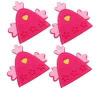 Hemobllo 4pezzi Sacchetti Riutilizzabili Forma Di Pulcino Per Uova Di Pasqua Decorazioni Festive Per Feste e Tavoli Primaverili Sacchetti Decorativi Per Uova Pasquali