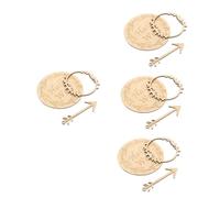 Hemobllo 4sets Bigliettini Mensili Legno Per Annuncio Di Nascita e Foto Di Crescita Del Decorazioni Per Shower e Memorie Di Crescita Cards Legno Doppio Faccia