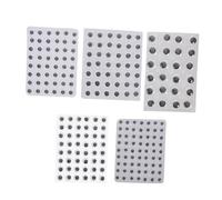 Hemobllo 5 Fogli di Accessori per Occhi Fatti A Mano Bulbi Oculari per Artigianato Occhi Rotondi per Giocattoli Fai da Te Fai da Te