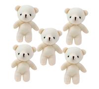 Hemobllo 5 Mini Orsetti Morbidi Peluche Forma di per Bomboniere Comunione e DIY Portachiavi Decorazioni Tascabili e Charm Cartoon Leggeri e Resistenti