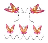 Hemobllo 5 Palloncini Farfalla Metallizzati Decorazioni Colorate per Feste Compleanno Shower Farfalla Costume Party