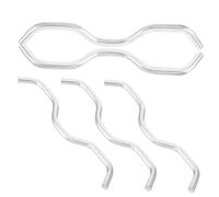 Hemobllo 5 Pezzi Connettori in Acciaio per Rete Ganci Piegati per Sicurezza Aggiuntiva Parti Compatibili Facili da Installare e Sostituire