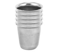 Hemobllo 5 Pezzi Coppa Santa Comunione in Acciaio Inossidabile, Piccola | Finitura Lucida, Design Sobrio ed Elegante, per Acqua o Vino, Servizi Religiosi e Viaggi
