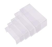 Hemobllo 5 pezzi Espositore per Scarpe Acrilico Trasparente Set da Forma U per Supermercati e Vetrine Versatile e