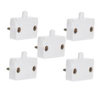 Hemobllo 5 pezzi Interruttore Porta Armadio Bianco Automatico Accensione Spegnimento Luce per Luci Armadio Senza Elettricità Compatibile Mobili Alta Durabilità e Design Elegante