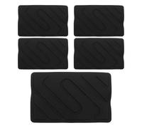 Hemobllo 5 Pezzi Patch di Riparazione per Tappetini Auto in Pvc Nero Taglio di Precisione e Design Antiscivolo per Area Piedi Guidatore, per Uso Auto e Casa
