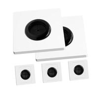 Hemobllo 5 pezzi Piastra Passacavi Parete con Foro e Guarnizione in Gomma Copripresa Passaggio Cavo Versatile per Tv Audio Facile Installazione per Ufficio e Casa