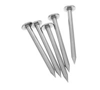 Hemobllo 5 pezzi Picchetti in Acciaio Inossidabile per Rilevamento Linee di Confine Marcatori da Giardino e Ancoraggi Resistenti per Uso Edile e Topografico