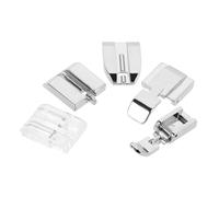 Hemobllo 5 Pezzi Piedini per Macchina da Cucire Elettrica Casa Accessori Versatili per Cucitura Kit Compatibile con Singer Brother Piedino Orlatore e Piedino per Elastico Design Compatto e