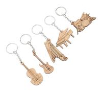 Hemobllo 5 pezzi Portachiavi Strumenti Musicali Chic Piccoli Ciondoli Creativi in Resistente Decorazioni Pendenti per Chiavi e Borsa Regali per Amanti della Musica