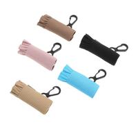 Hemobllo 5 Pezzi Set da 5 Sacchetti per Rossetto Bordo Smerlato e | Gusset Elastico, Stile Delicato e Ordinato, per Cosmetici e Viaggio, Protezione da Graffi e Ingombro Ridotto