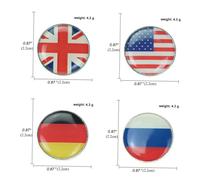 Hemobllo 5 Pezzi Spille in Lega con Bandiera Nazionale Russa Spille Creative per Colletto Vestiti e Accessori Decorazioni Multiuso per Abiti Cappelli e Borse Regalo Unisex per Feste e